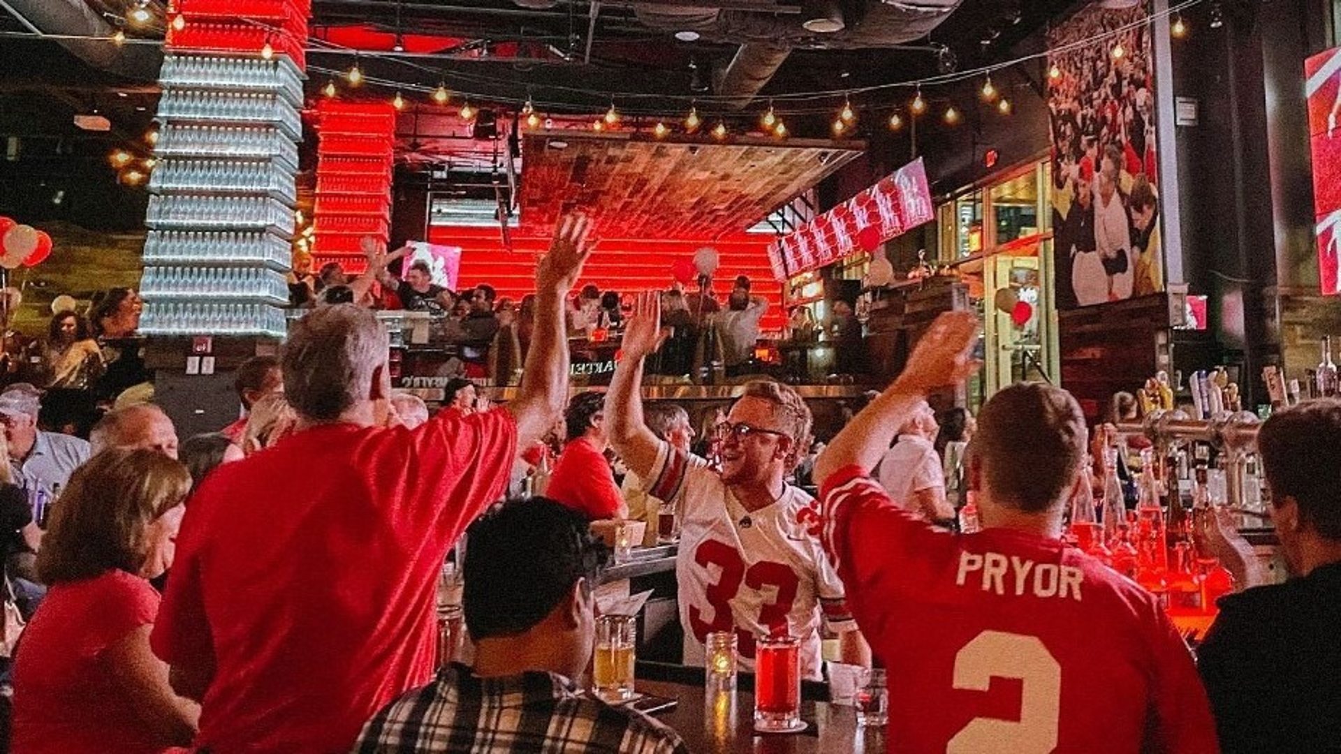 Over 8,000 square feet of Buckeye spirit
