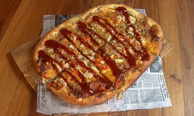 BBQ Chicken Pizza.